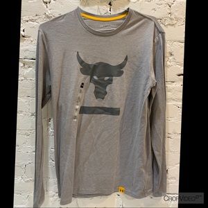 UA PROJECT ROCK HARDEST WORKER LONG SLEEVE T SHIRT